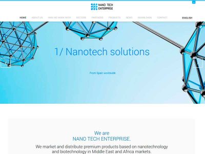 Traducción de contenidos y textos legales de la web corporativa para NANO TECH ENTERPRISE